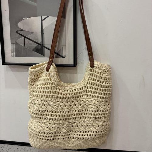 Handcrafted coarse mesh tote bag Bowlift