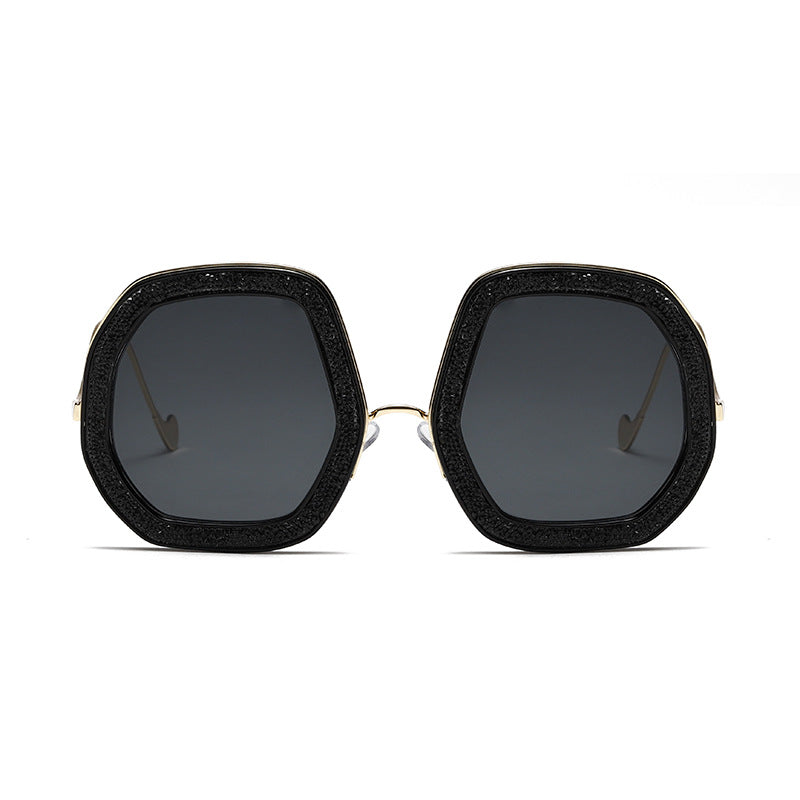 Women's geometric sunglasses with luxurious frame Bowlift