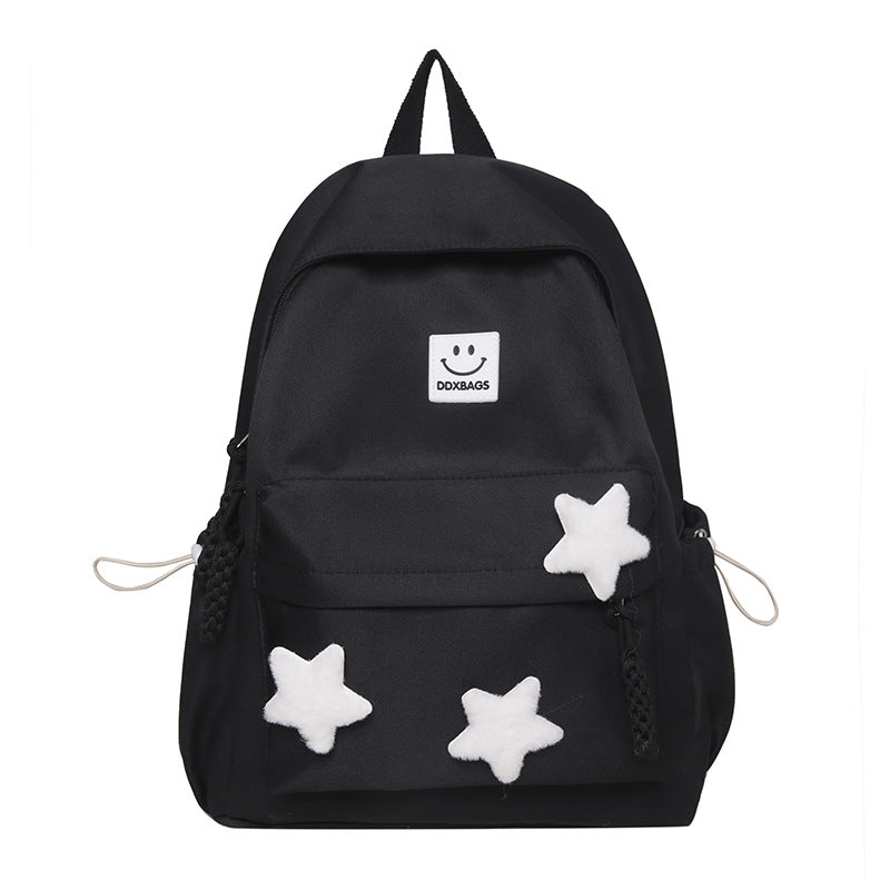 Adorable Star-Accent School Backpack Bowlift