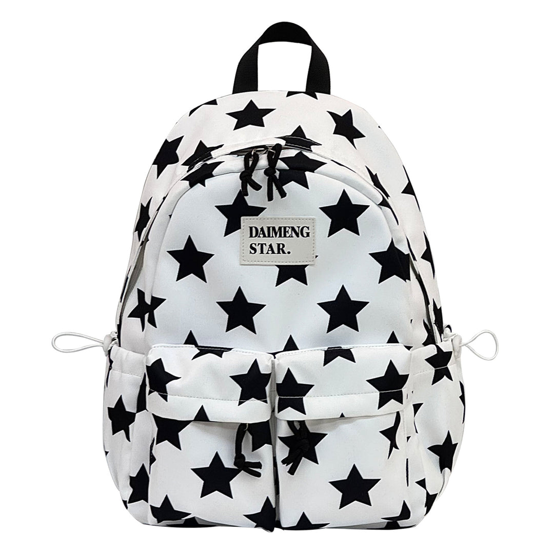 Star-Patterned Casual Backpack Bowlift