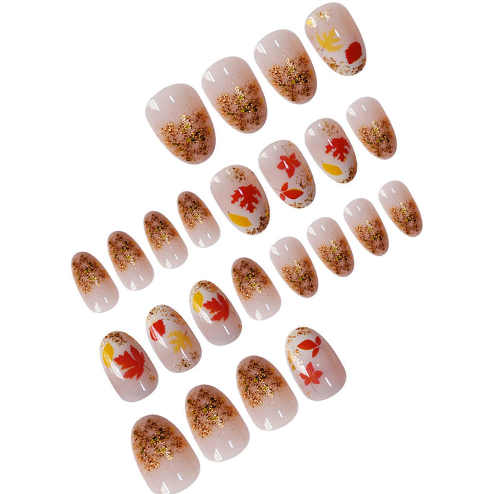 Autumn Leaf Press-On Nails Bowlift