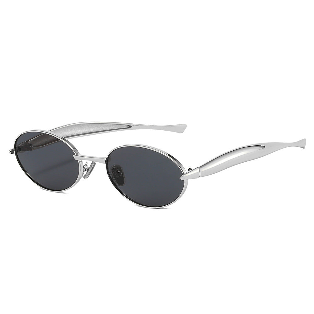 Elegant Oval Frame Sunglasses Bowlift
