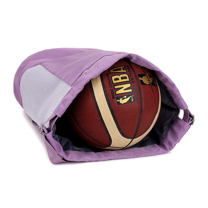 Sporty Mesh Backpack With Zipper Bowlift