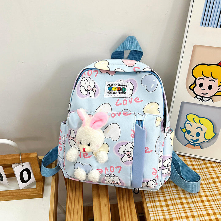 Cute Plush Bunny-Themed Mini Backpack Bowlift