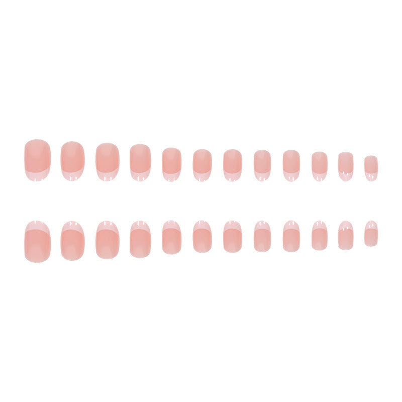 Elegant French Tip Nail Extensions Bowlift