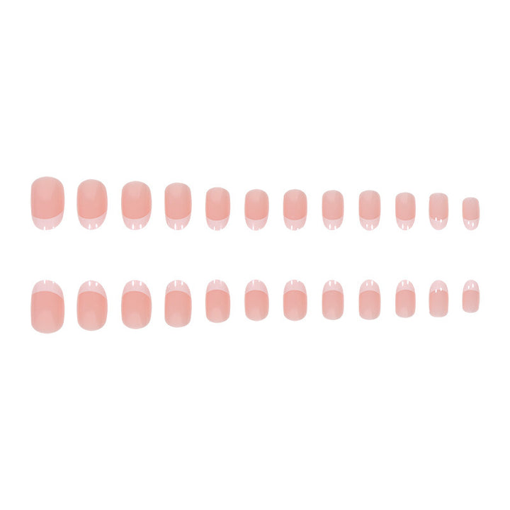 Elegant French Tip Nail Extensions Bowlift