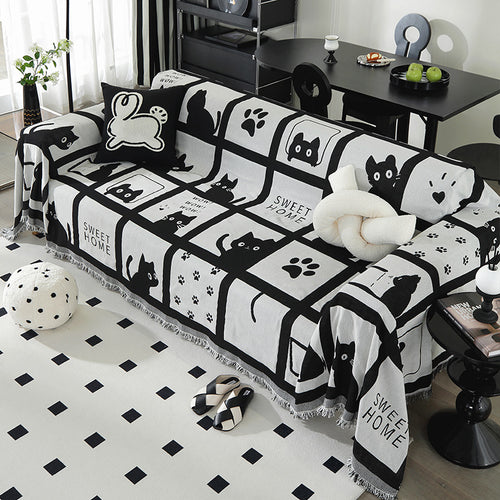 Artistic Cotton Throw Blanket