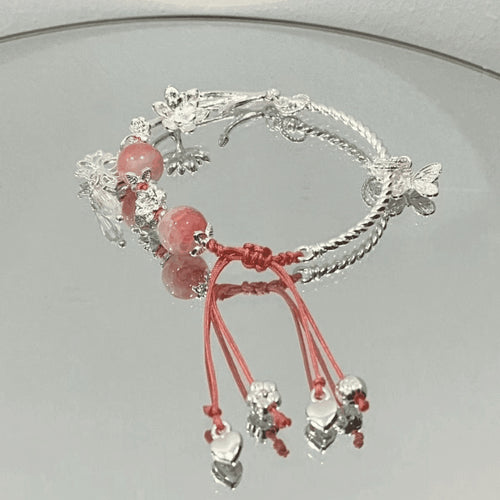 Adjustable Gemstone Charm Bracelet Bowlift
