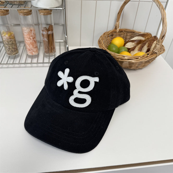 Men's Casual Embroidered Corduroy Cap Bowlift