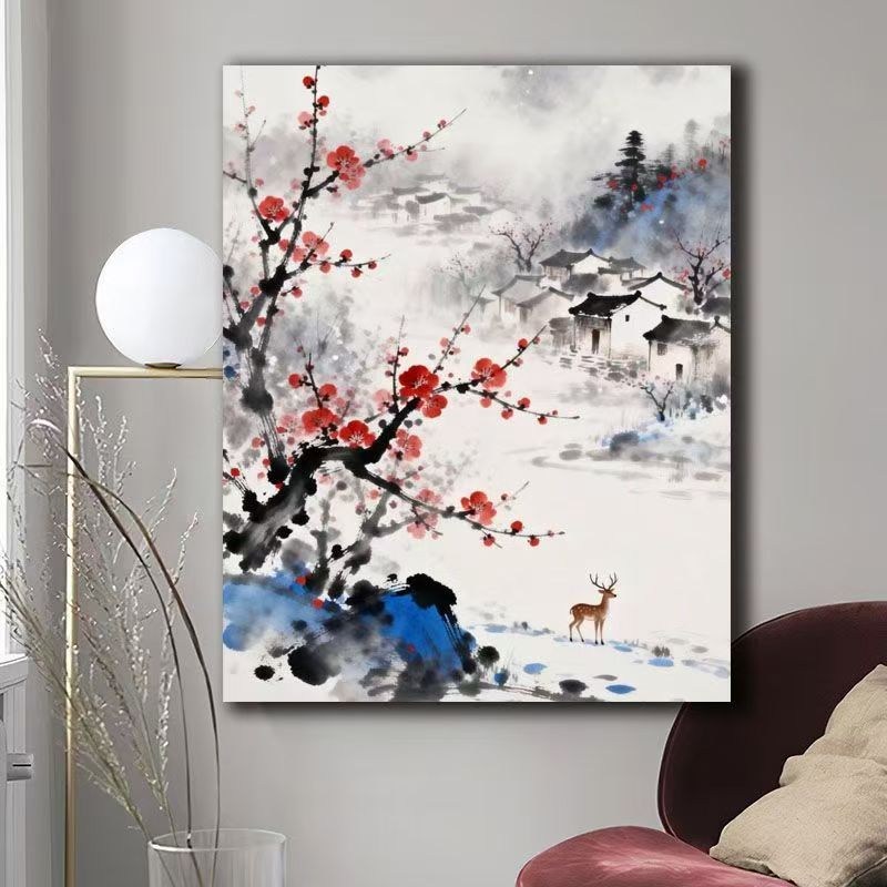 Nature Scene Watercolor Canvas Art Bowlift