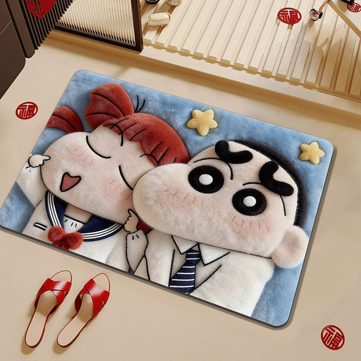 Kids' Cartoon Character Bath Mat