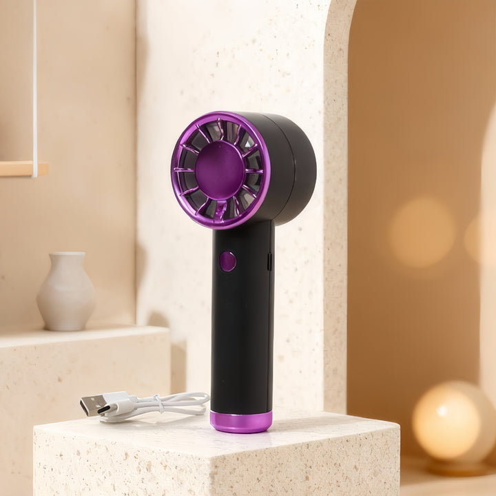 Portable USB Hand Fan with Stylish Design and Variable Speed Control Bowlift