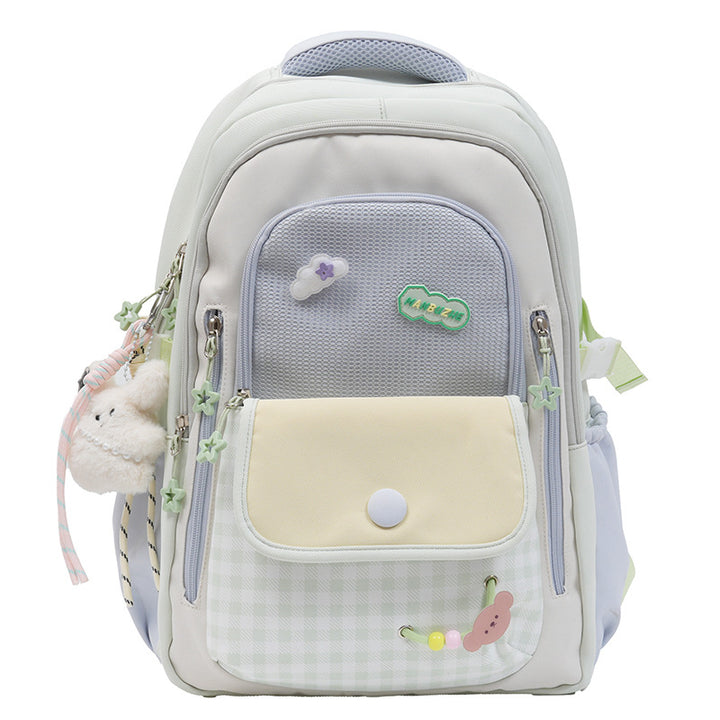 Casual Multi-Compartment School Backpack Bowlift