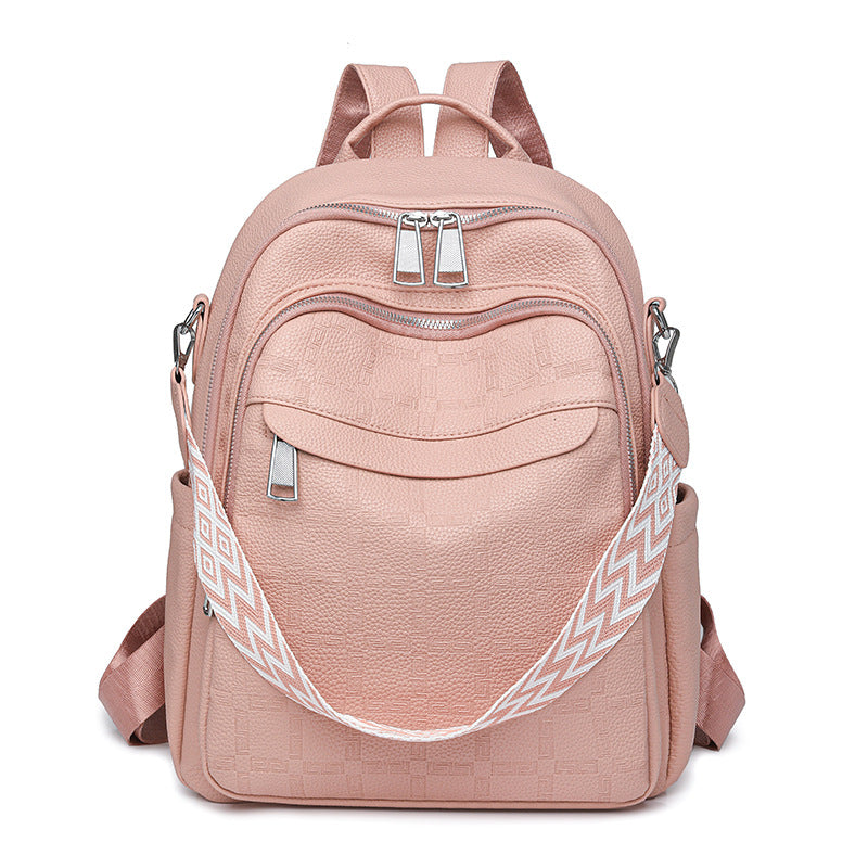 Versatile Textured Backpack with Multiple Compartts Bowlift