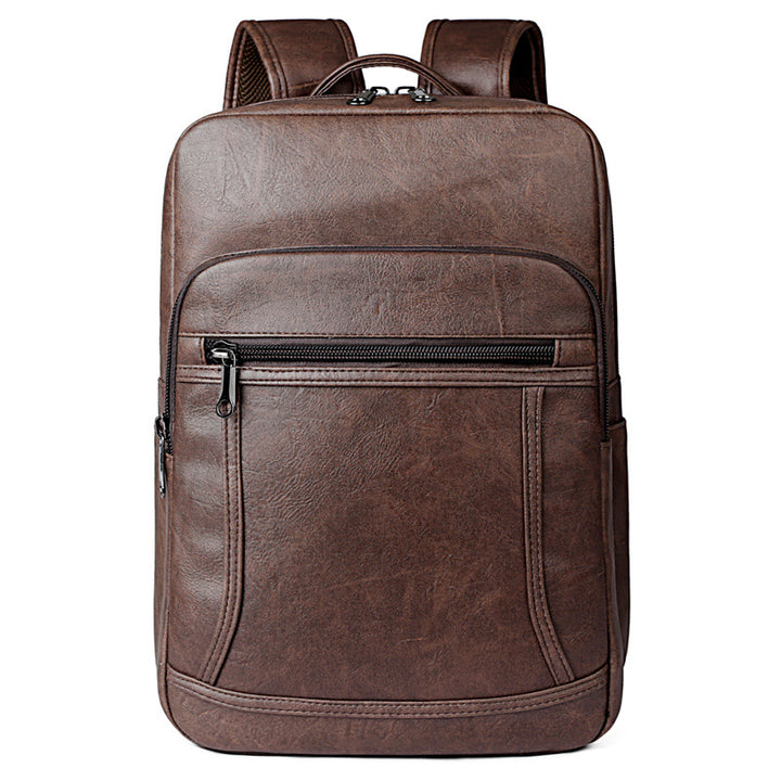 Sleek Professional Leather Laptop Backpack Bowlift