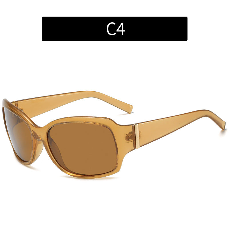 Oversized Gradient Lens Sunglasses Modern Look