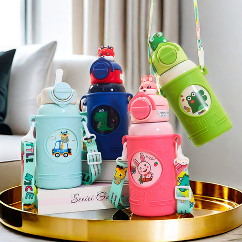 Women's High-Quality Insulated Drinking Bottle with Cute Frog Design Bowlift