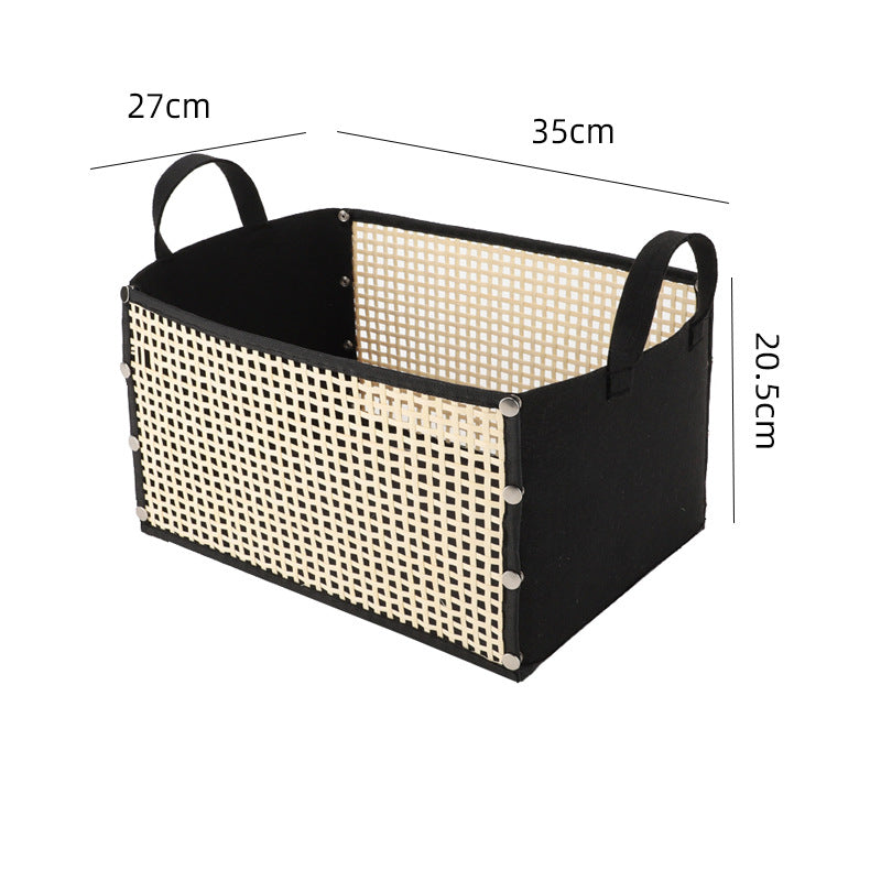 Multifunctional storage bowl made of bamboo and textile Bowlift