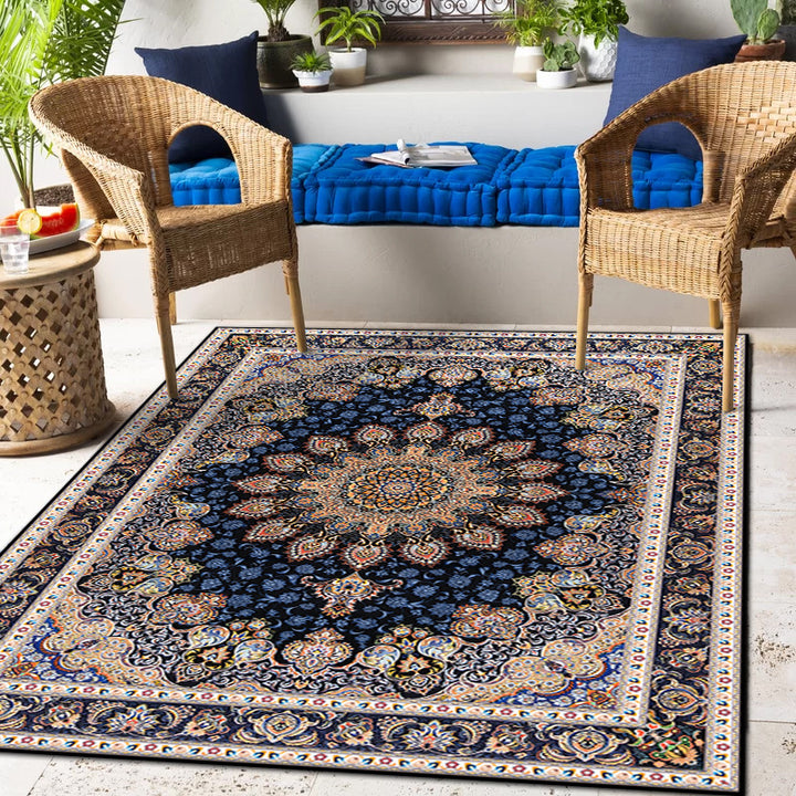 Elegant Vintage Flower Rug