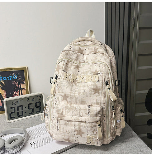 Multi-Functional Graphic Print School Backpack