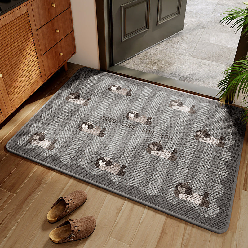 Funny Cartoon Dog Door Mat Bowlift