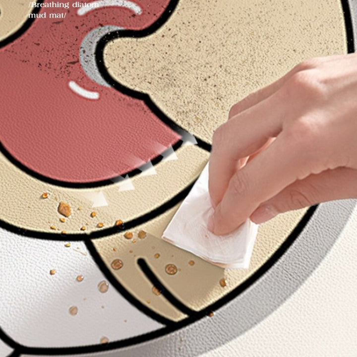 Fun Character-Themed Washing Machine Mat