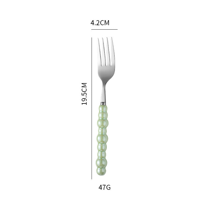 Elegant finger food fork with non-slip handle Bowlift