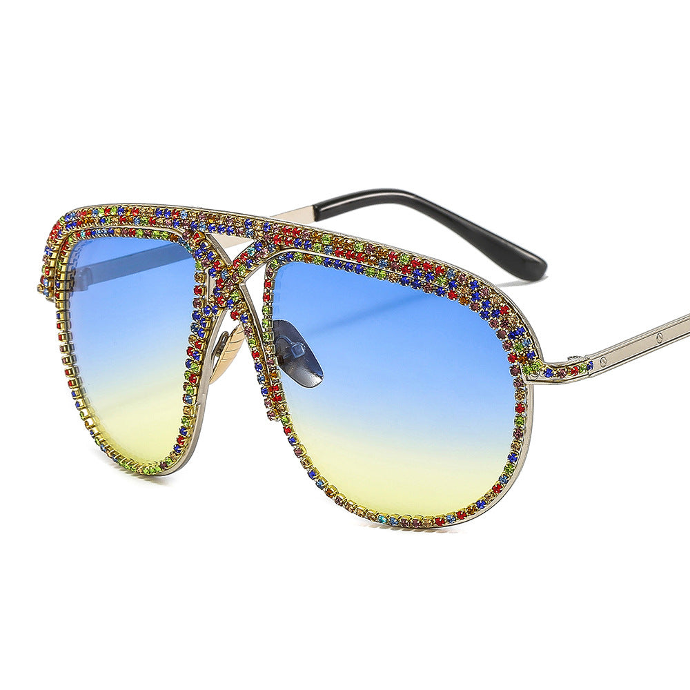 Ladies elegant sunglasses with glittering frame and gradient lenses Bowlift