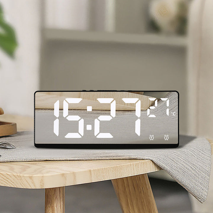 Digital alarm clock with mirror display and temperature function Bowlift