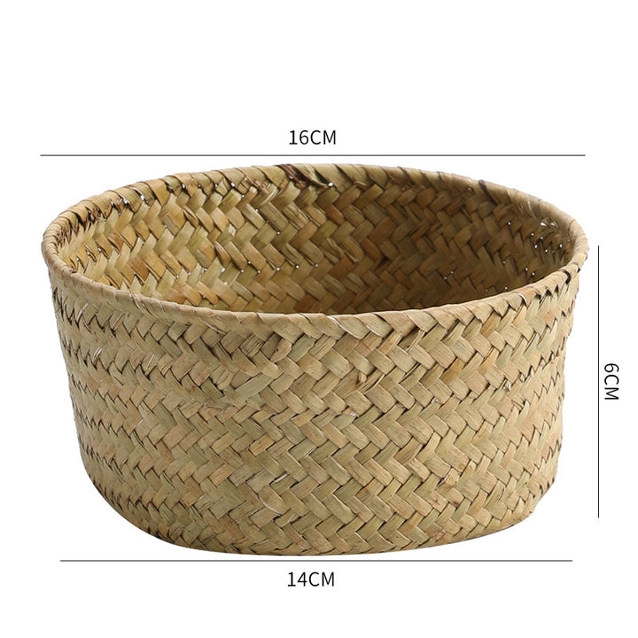 Handmade Natural Fiber Storage Basket Bowlift