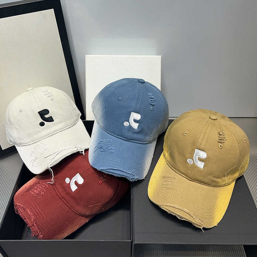 Men's Distressed Vintage Baseball Cap Bowlift