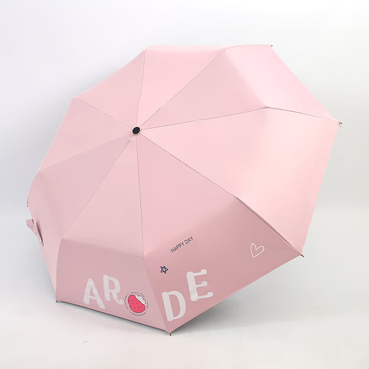Women's Foldable Umbrella with Cheerful Design Bowlift