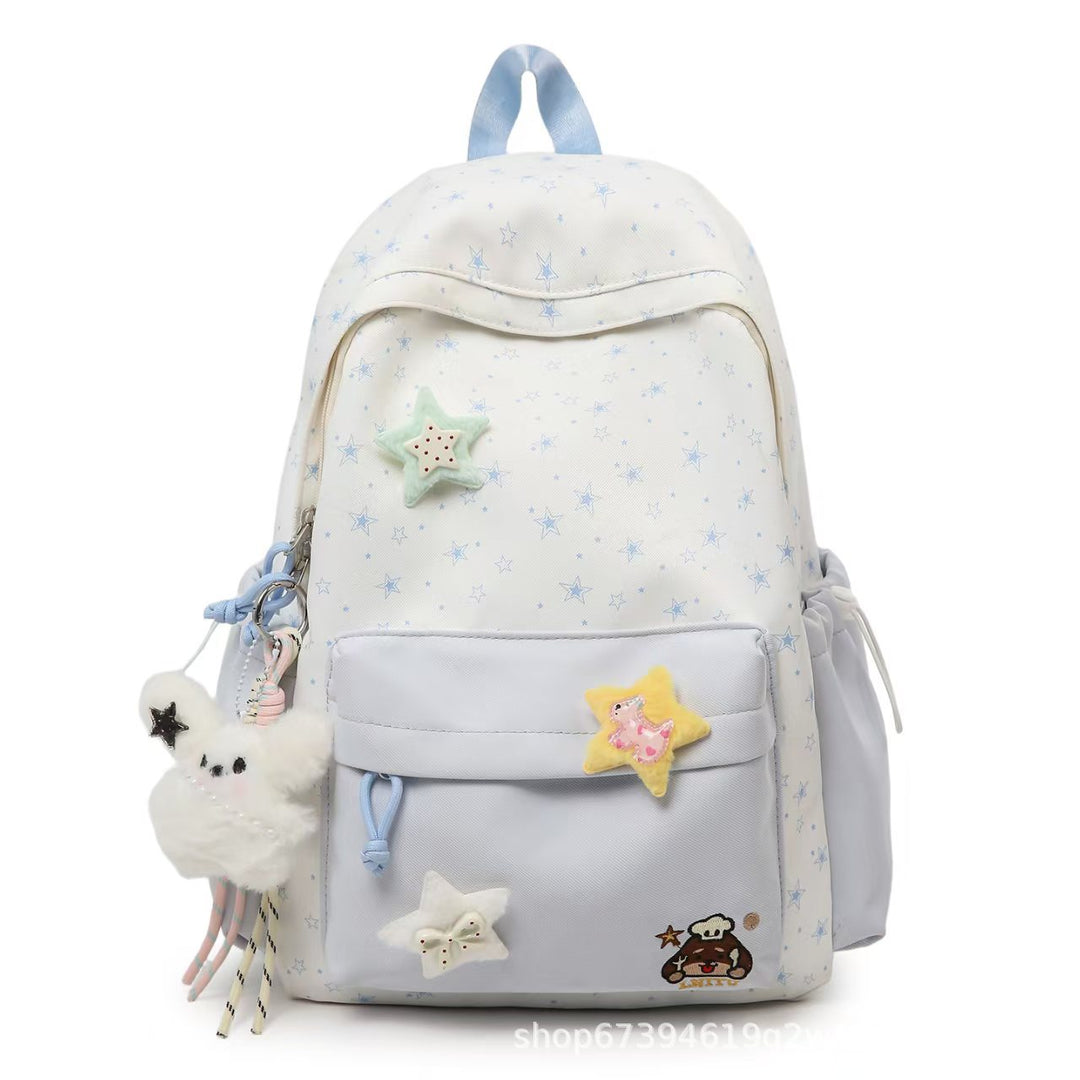 Star-themed Plush Backpack Bowlift