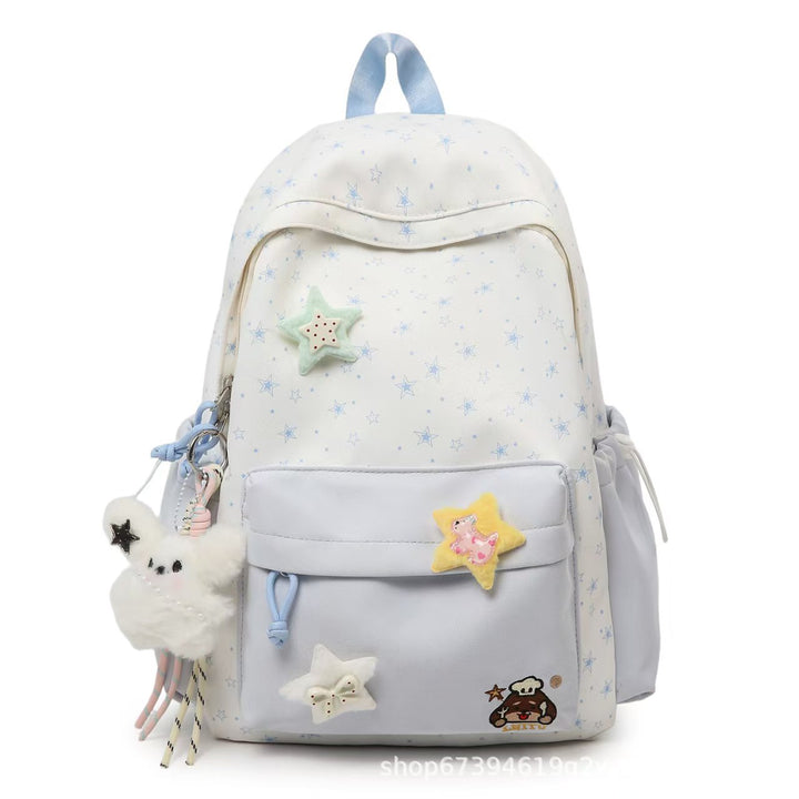 Star-themed Plush Backpack Bowlift