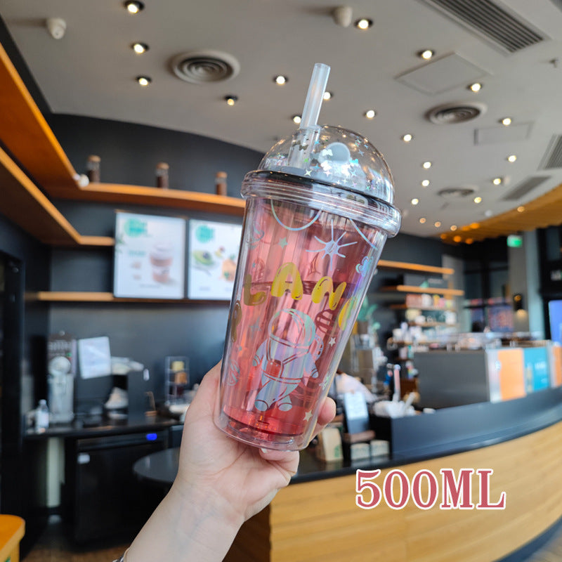 Ladies personalized drinking cups with child-friendly astronaut design Bowlift