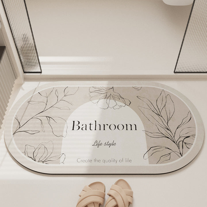 Stylish Bathroom Floor Mat Bowlift