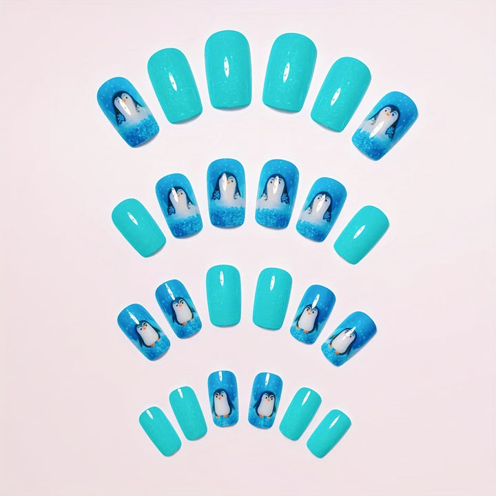Artificial nails with winter motif Bowlift