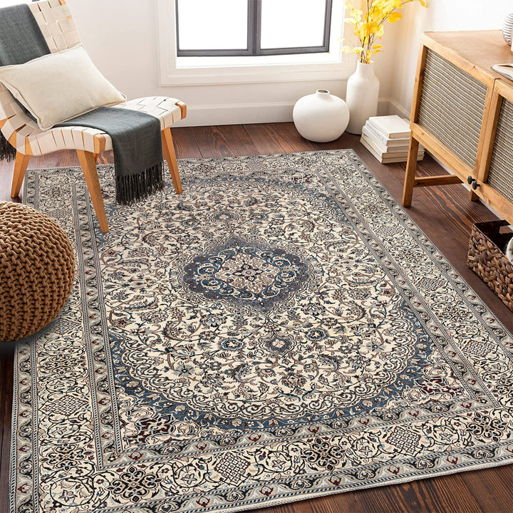 Vintage-inspired Floral Carpet