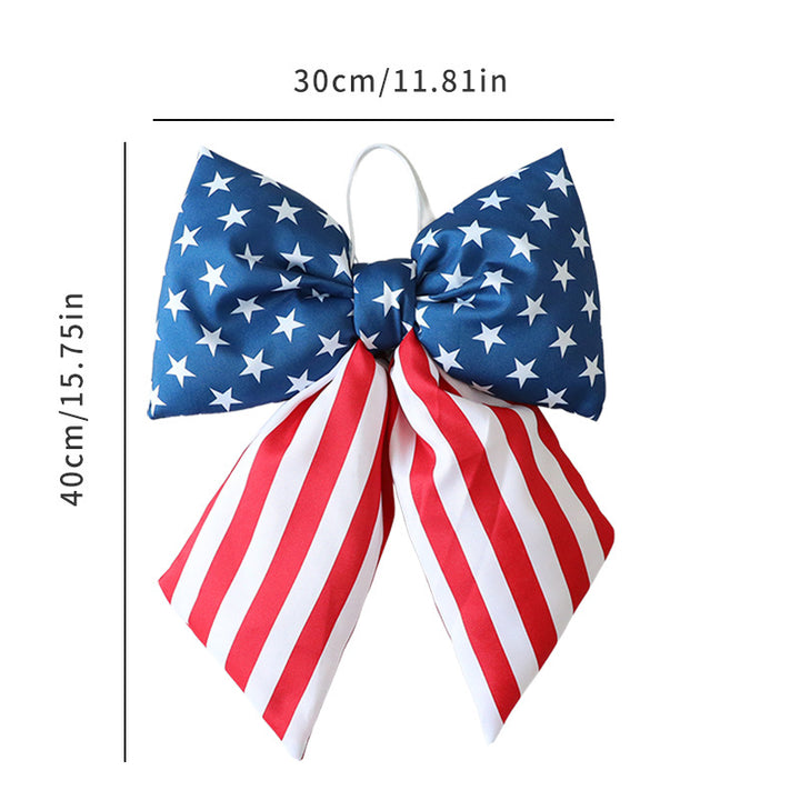 Unisex decorative bow decoration with hanging loop for door wreath and wall Bowlift