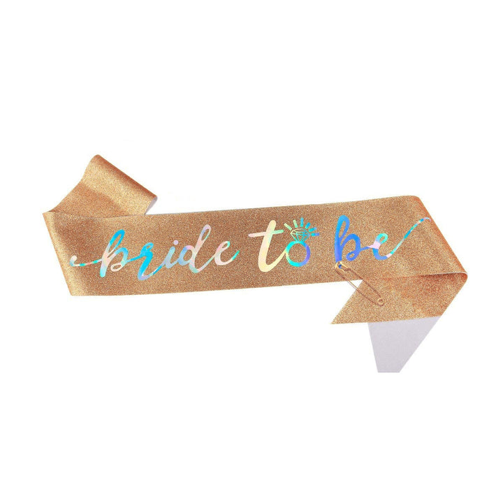 Ladies Glittering Bride Sash Bowlift