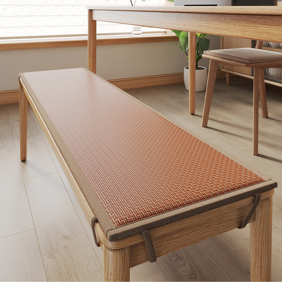 Plush Woven Bench Cushion Mat Bowlift