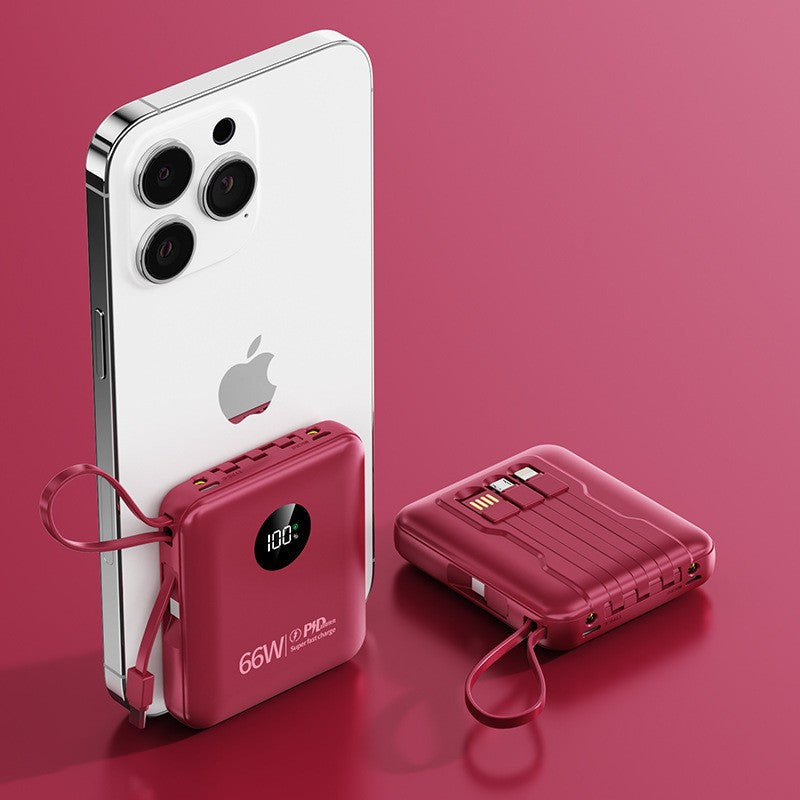 Portable power bank with smart charging and LCD display Bowlift