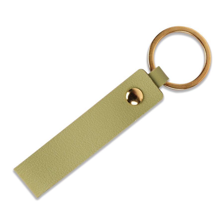 Unisex keychain made of high-quality artificial leather with practical loop Bowlift
