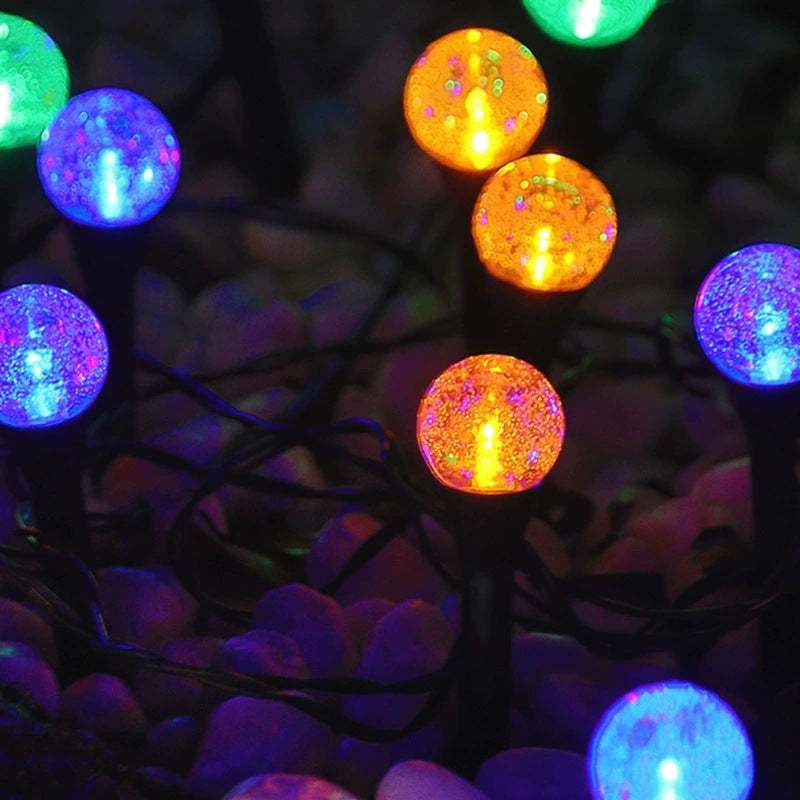 Crescent Moon Solar Garden Stake Lights Bowlift