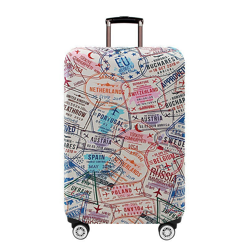 Unisex hard shell trolley with eye-catching marble print, telescopic handle and impact-resistant construction Bowlift