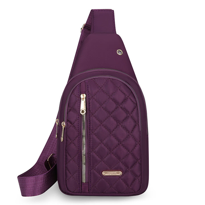 Quilted One-Shoulder Sling Bag Bowlift
