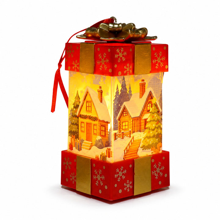 Festive Snowman Decorative Lantern
