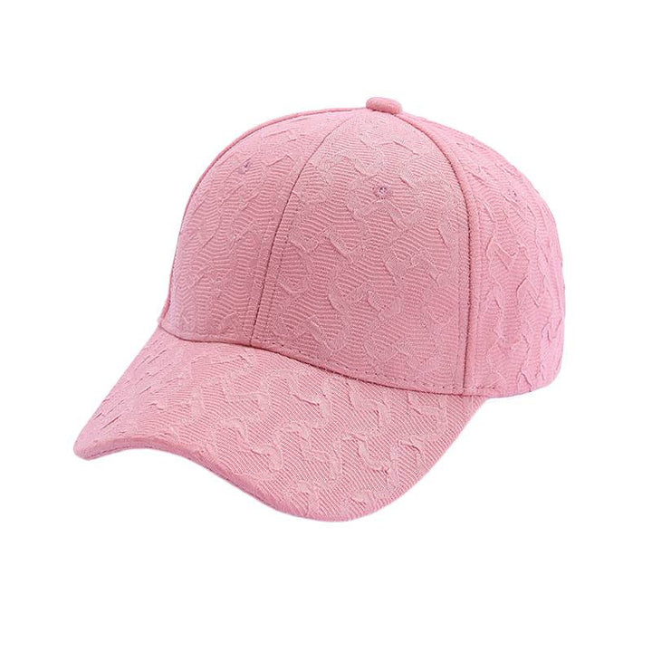 Women's Textured Fashion Baseball Cap Bowlift