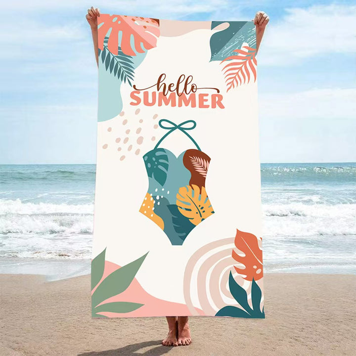 Women's beach towel with creative golf theme Bowlift