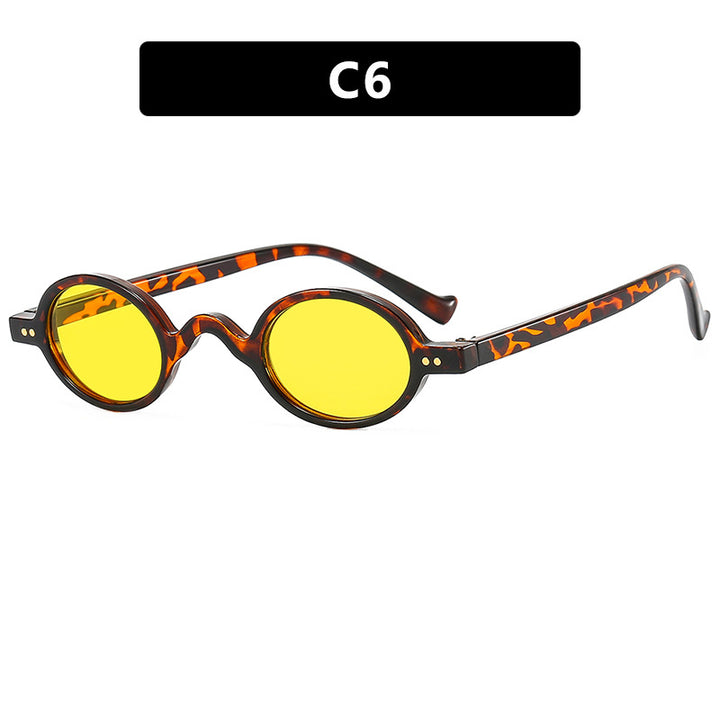 Women's round sunglasses with distinctive design and high-quality plastic frame Bowlift